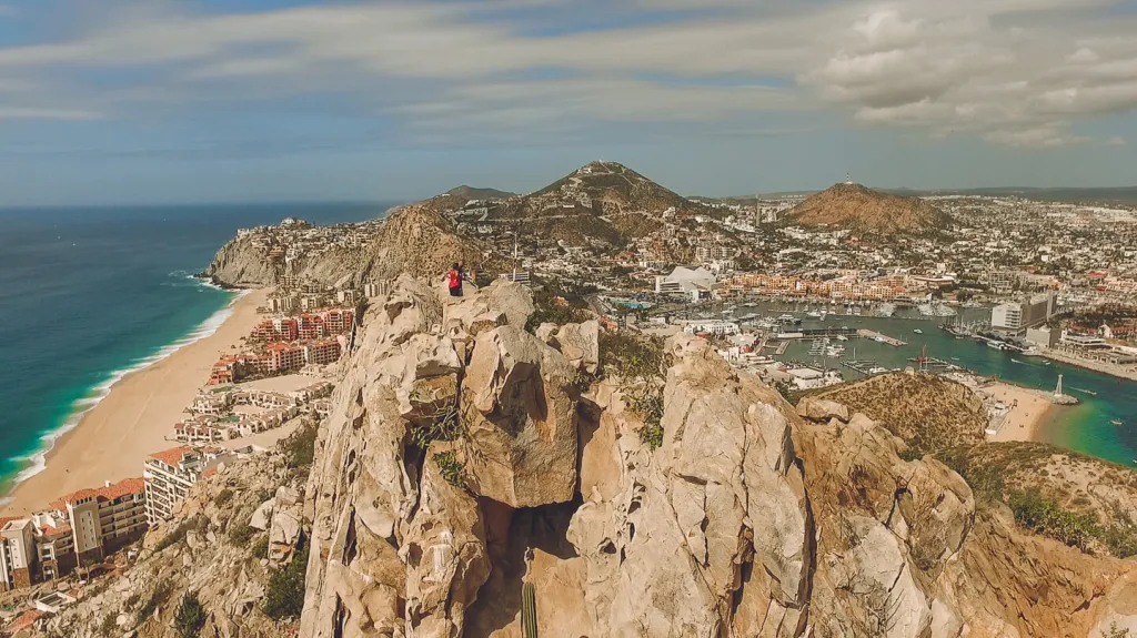 Cabo San Lucas and the marine from Mt. solmar