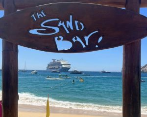 The Sand Bar Cabo beach entrance