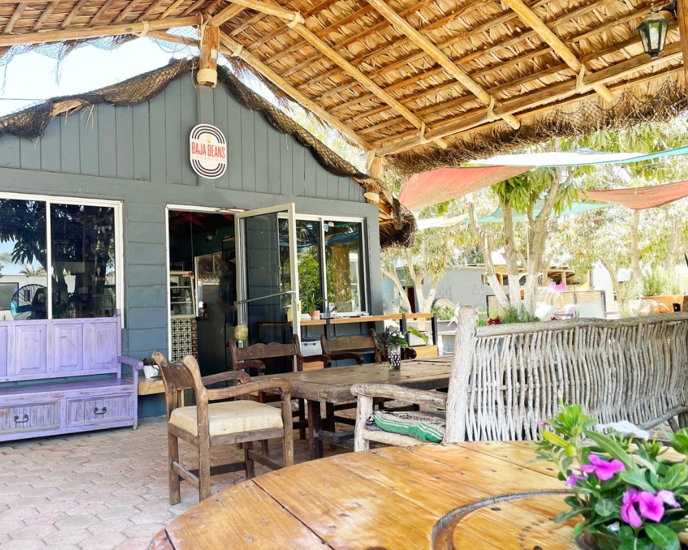 The Baja Beans Café at El Pescadero