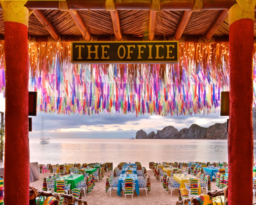 The Office restaurant beach scenery 