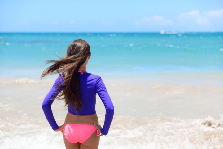 Cabo snorkeling tip: Wear a rush-guard UV protection shirt