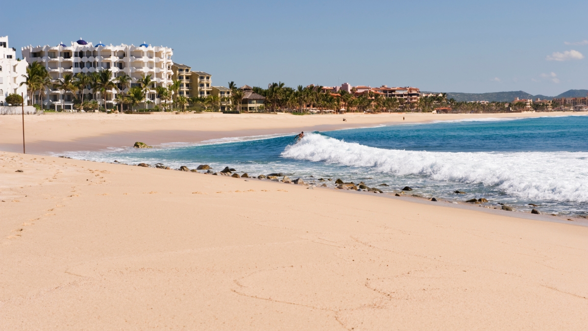 Cabo beach featuring great waves for surfing