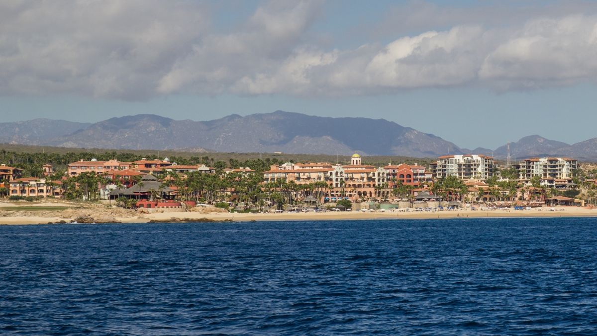 Cabo San Lucas coastline and the city.