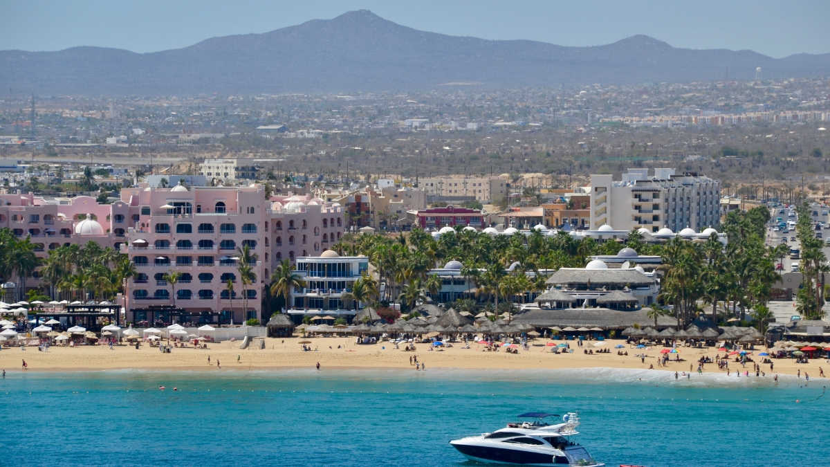 Panormaic view of Cabo San Lucas and Médano Beach