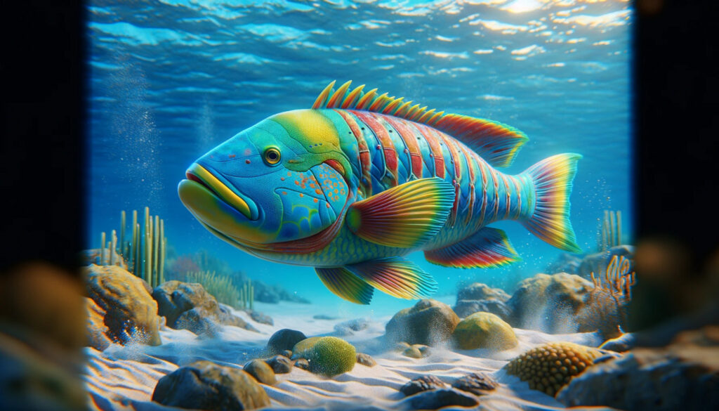 Cortez Rainbow Wrasse fish