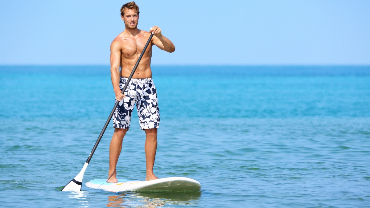 Paddleboarding. Cabo offer lots of opportunities to enjoying water sports