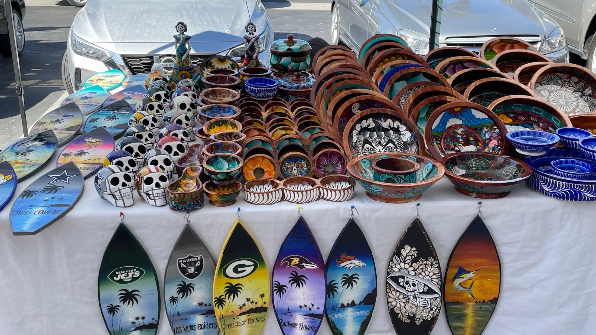 Mexican Art and Culture stall at Palmilla Market