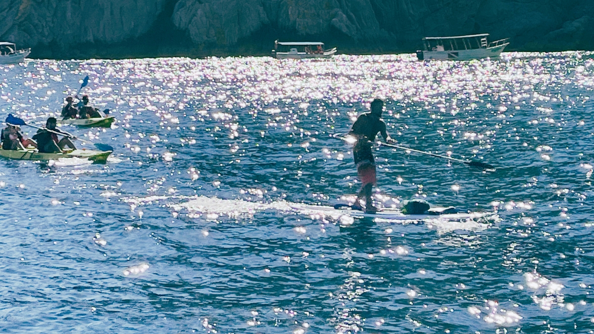 Get to Lovers Beach Cabo on a Paddleboard, kayak or water taxi