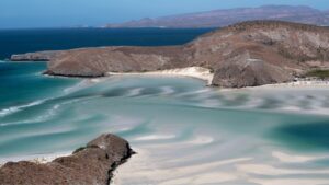 Balandra Beach panormic view from above