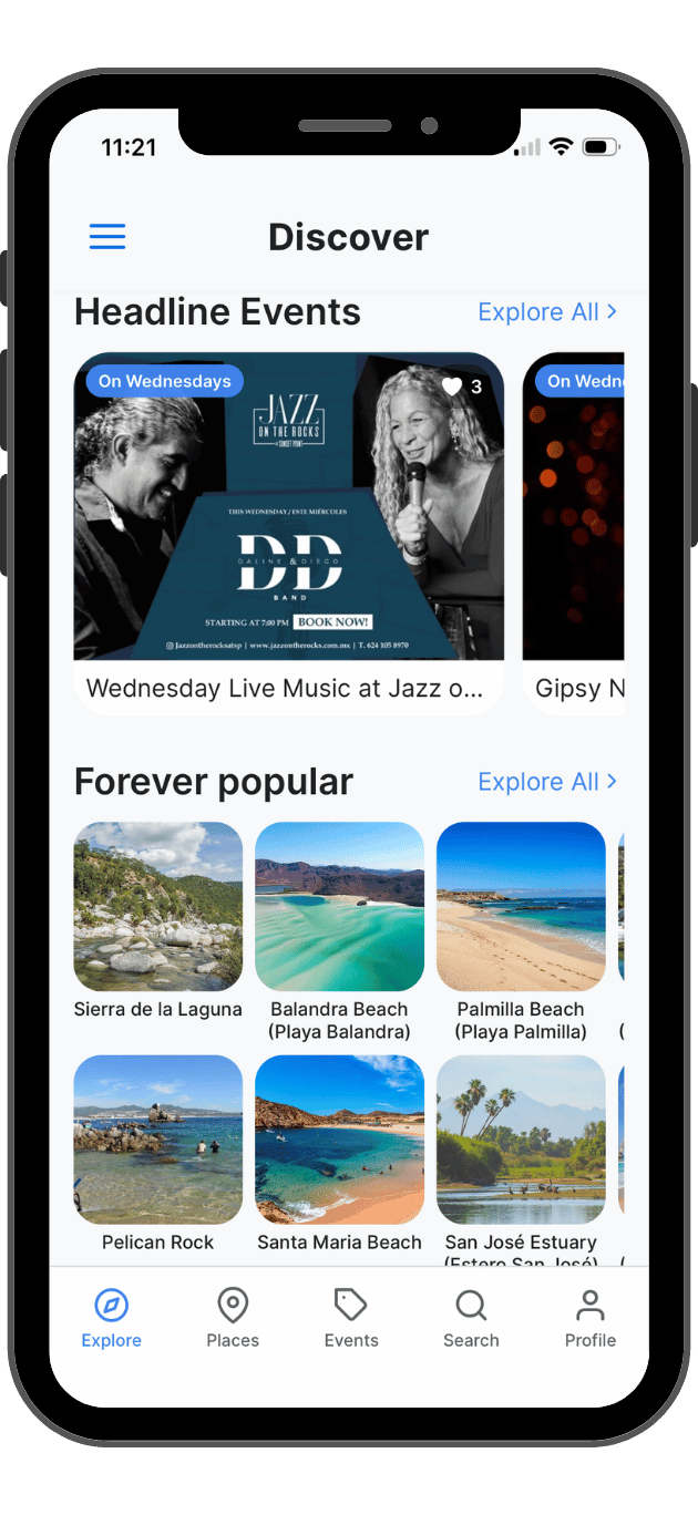 App's Discover Screen